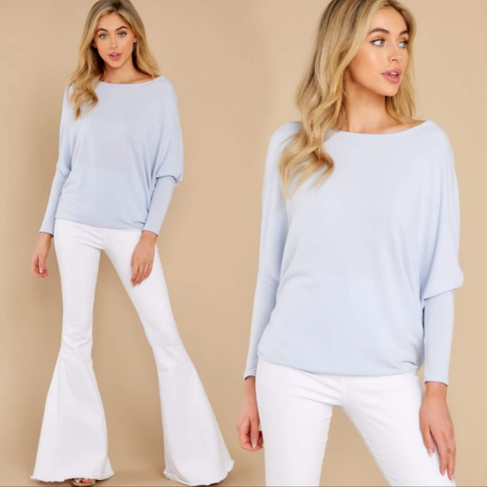 Red Dress Take the Long Road Dolman Shirt